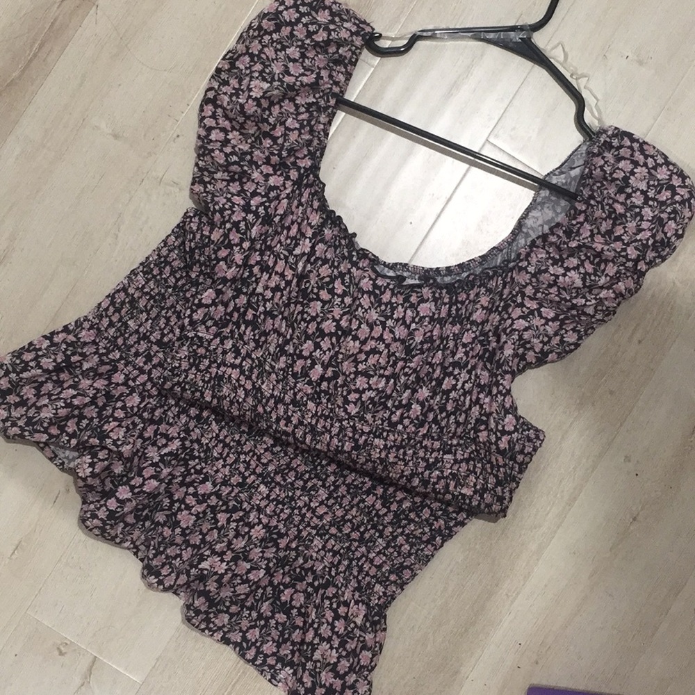 Form fitting flower print dress